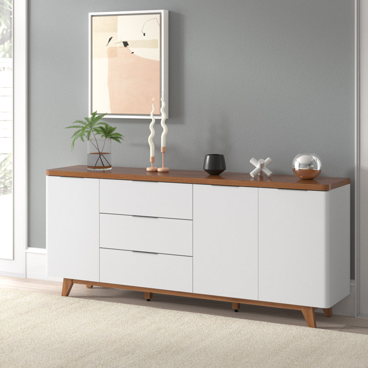 Hykkon Marnie 180Cm Wide 3 Drawer Sideboard & Reviews Wayfair.co.uk